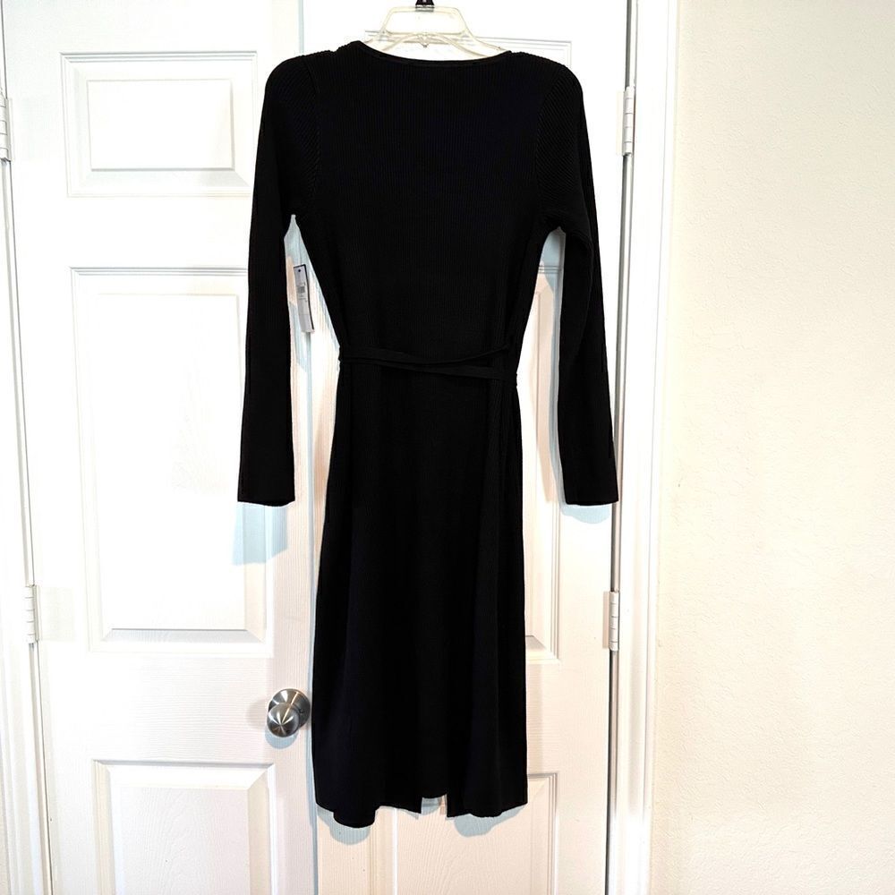GUESS Women's Long Sleeve Everly Wrap Sweater Dress - Picture 3 of 9